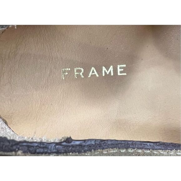 FRAME Denim Le Ren Suede Slip-On Sneaker in Brown NWOB Size 39 1/2 US 9 1/2 - Picture 7 of 8